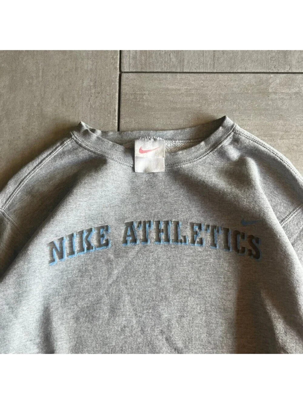 Vintage Nike Athletics Gray Crewneck Sweatshirt Size M Casual Streetwear